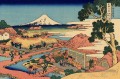 la plantation de thé de Katakura dans la province de Suruga Katsushika Hokusai ukiyoe